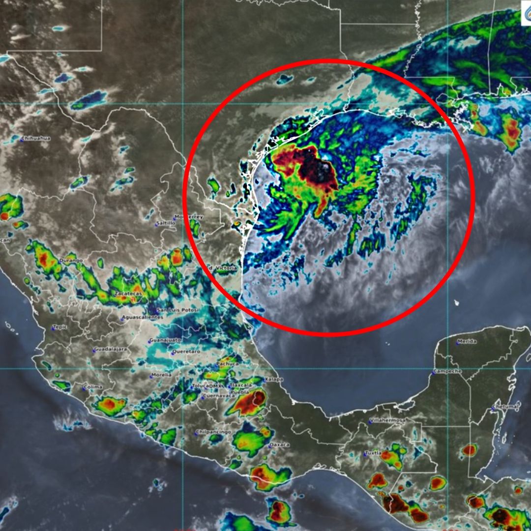 ¿A qué Hora se Convertirá en Tormenta Tropical Frente a Reynosa, Tamaulipas?. Foto: Conagua